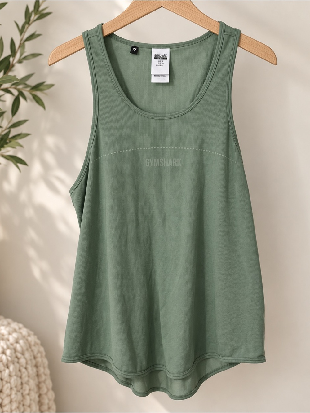 Gymshark Sage Green Tank Top 4